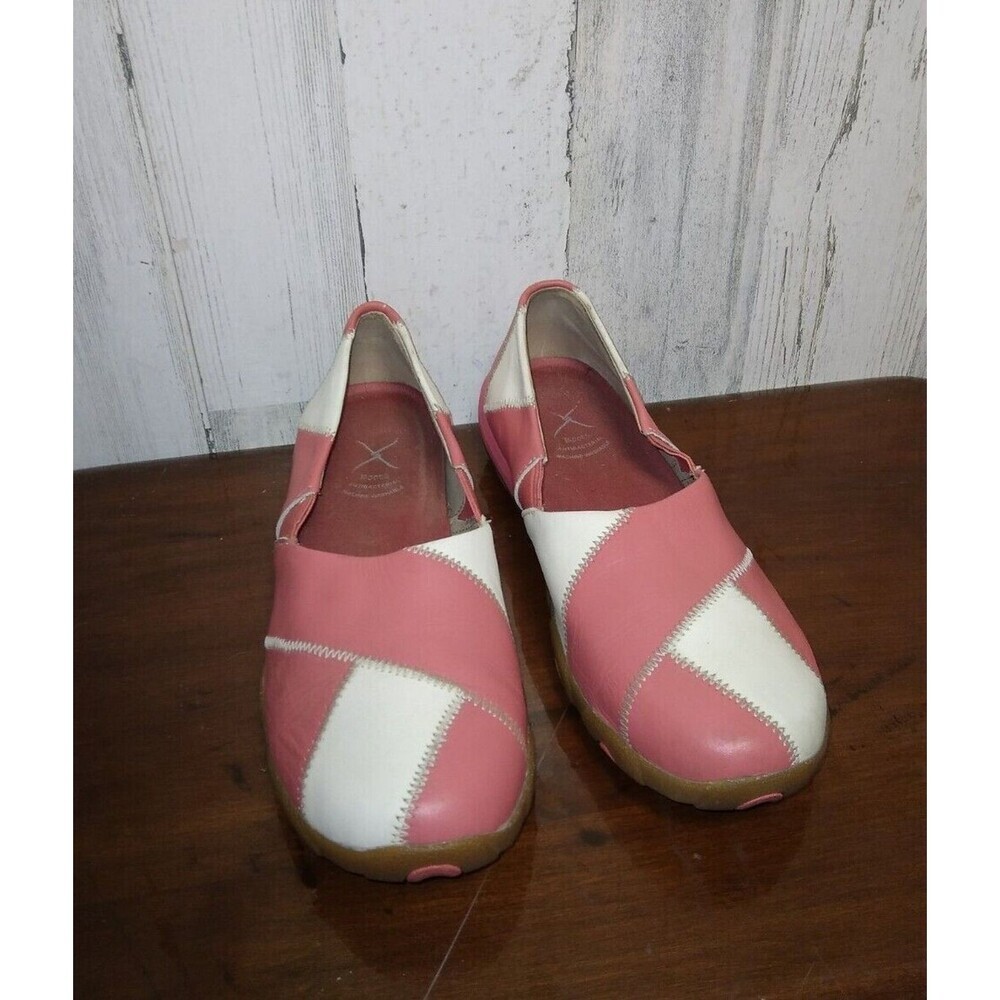 Patchwork Leather Women's Slip-On Shoes - Picture 3 of 11